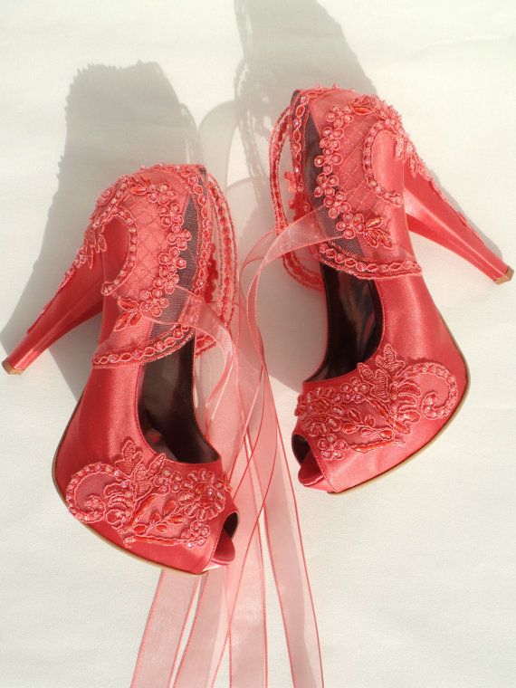Renkli Dantelli Gelin Ayakkabısı Modelleri